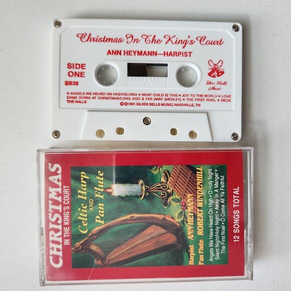 Christmas In The Kings Court Cassette Tape Celtic Harp & Pan Flute Ann Heymann R - Picture 4 of 4
